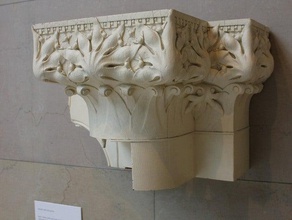 adler sullivan column capital portion frieze scans replicas 123d catch architectural detail art institute chicago 3d print model - Mito3D