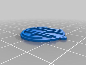 my customized monogram pendant multiple loops ari jewelry 3d print model - Mito3D