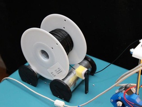 başka bir filaman biriktirme tutucu 3d yazıcı aksesuarlar filament rehberi makara standı 3d print model - Mito3D