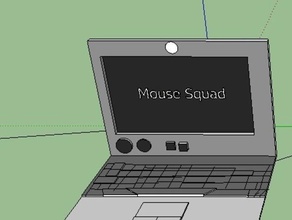 laptop esculturas 3d mouse esquadrão sketchup 3d print model - Mito3D