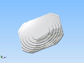 fresnel-Spiegel-Reflektor-Solarkocher engineering Grill brennen Objektiv lense Parabol spiegel Sommer Sonne 3d print model - Mito3D