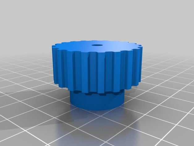 poulie 20 abolladuras loto 3d de la impresora partes personalizado 3D print model - Mito3D