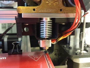 improved hexagon cooling fan shroud system makerfarm prusa i3v i3 3d printer parts hot end 3d print model - Mito3D