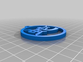 cinese serpente simbolo ciondolo accessori 3d print model - Mito3D