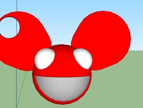 tasto del mouse catena i portachiavi 3d squadra sketchup 3d print model - Mito3D