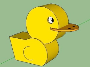 duck toy game accessories 3d mouse squad sketchup 3d print model - Mito3D