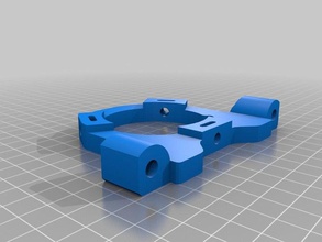 laser tube alignment brackets parts buildlognet cutter mount openscad 3d print model - Mito3D