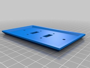 usb-Wand-Platte Haushalt angepasst 3d print model - Mito3D