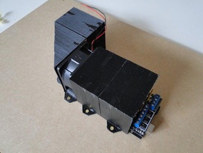modular air flow ductcase 3d printer parts airflow casing fan mendelmax ramps 3d print model - Mito3D