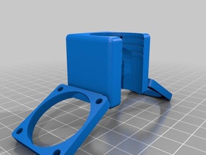e3d ultimaker 2 estilo dual fan cooler impressão 3d print model - Mito3D