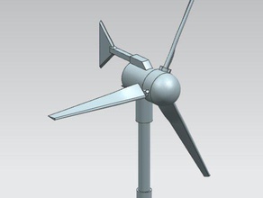 small wind turbine engineering windmill 3d print model - Mito3D