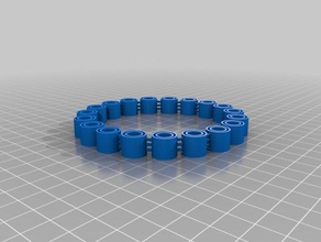 mon personnalisés flexy jingly bracelet bracelets 3d print model - Mito3D