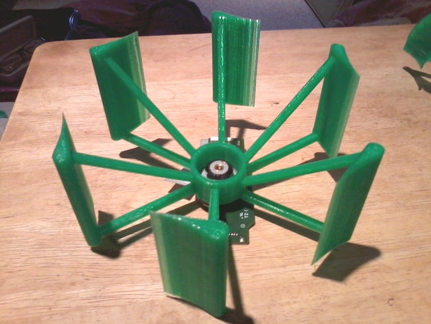 küçük dikey yel değirmeni koleksiyonu mühendislik 3D print model - Mito3D