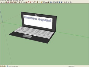 laptop chaveiros 3d mouse esquadrão sketchup 3d print model - Mito3D