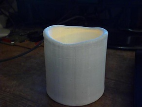 paramétrico de la vela del led titular decoración votiva 3d print model - Mito3D