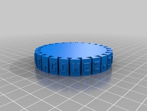 pulsera les bracelets personnalisé 3d print model - Mito3D