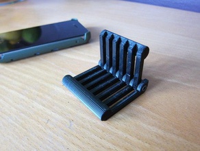 folding mobile phone stand 3d print model - Mito3D