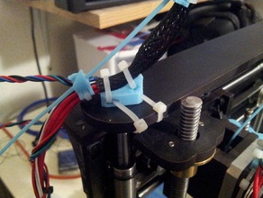 qu-bd top cable de alivio tensión 3d la impresora partes 3d print model - Mito3D