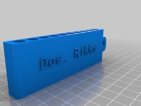 my customized golf tee carrier doc rikke sport outdoors 3d print model - Mito3D