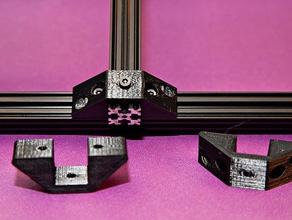 square extrusion clamp 3d printer parts misumi openbeam t-slot 3d print model - Mito3D