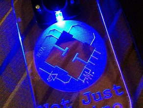 illuminated not just arduino badge signs logos 3d print model - Mito3D