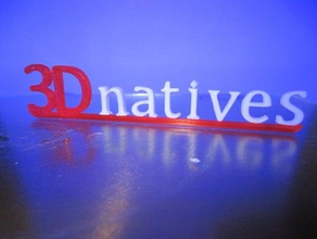 3dnatives logo relief signs logos natives3d 3d print model - Mito3D