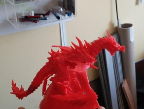 dragon alduin sculptures skyrim 3d print model - Mito3D