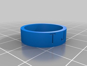 mi anillo personalizado 5 anillos 3d print model - Mito3D