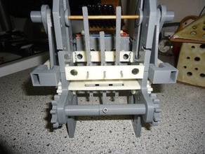 3-bit mechanical punch card reader toys jacquard computation mechanism 3d print model - Mito3D