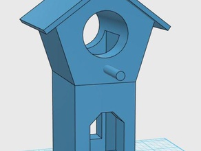 simple birdhouse outdoor garden 3d print model - Mito3D