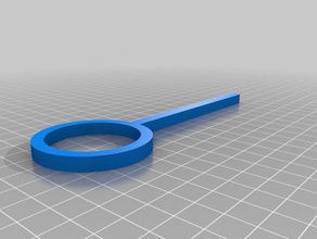 einfache ring-Unterstützung engineering Chemie customizer ring stand 3d print model - Mito3D