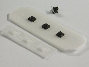 flexible botones del teclado de nylon diy Impreso en 3d botón las llaves interruptor 3d print model - Mito3D