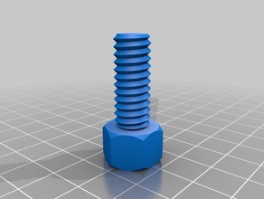 meine angepasste nut job Mutter Schraube Unterlegscheibe Gewindestange Fabrik diy 3d print model - Mito3D