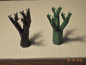 fraktal-Baum andere geometrie sketchup 3d print model - Mito3D