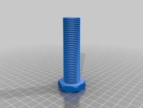 meine angepasste nut job Mutter Schraube Unterlegscheibe Gewindestange Fabrik diy 3d print model - Mito3D