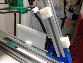 mendelmax windbreakwall clips 3d printer accessories 3d print model - Mito3D