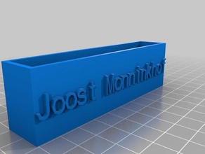 Kartenhalter joost office angepasst 3d print model - Mito3D