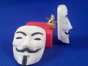 guy fawkes pin accesorios anónimo dualstrusion la máscara vendetta 3d print model - Mito3D