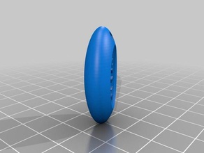 mi personalizados oval llavero de diseño 1 llaveros 3d print model - Mito3D