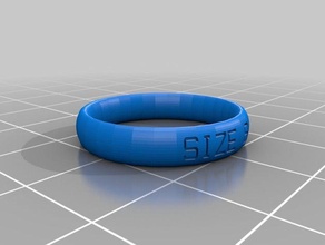 ring Größe 85 Ringe angepasst 3d print model - Mito3D