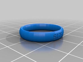 ring size 9 anelli personalizzato 3d print model - Mito3D