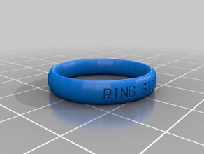 misura anello 95 anelli personalizzato 3d print model - Mito3D