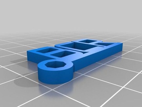 bcr keychains customized 3d print model - Mito3D
