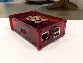 raspberry pi box diy epilog fablab fablabakranes inkscape laser 3d print model - Mito3D