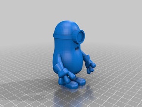 one eyed minion creatures 3d print model - Mito3D