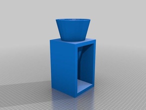 vase procoprint3d decor base rectangle 3d print model - Mito3D