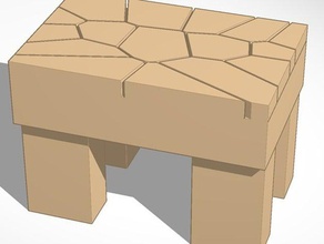 voronoi table decor tables 3d print model - Mito3D