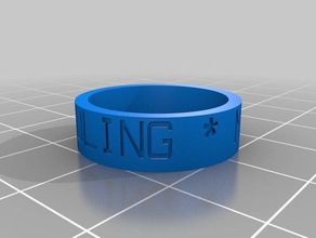 ring1 los anillos personalizado 3d print model - Mito3D