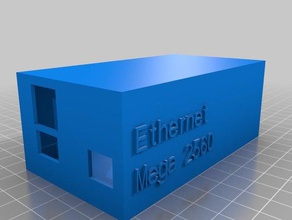 mega ethernet meu personalizados hingedarduino caso atualizada partes 3d print model - Mito3D