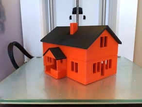 swedish farm house buildings structures model scale sweden train 3d print model - Mito3D